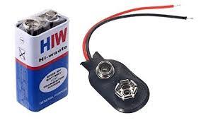 9v Battery Hi Watt Battery Hw With Teflon Battery Clip Connector 1pcs