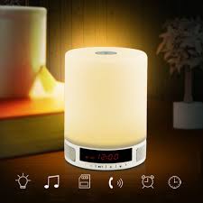 wireless bluetooth speaker music box with alarm clock touch led table lamp night lamp suppo wireless speakers bluetooth bluetooth speakers portable sound boxes