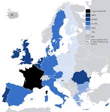Knowledge Of French In The Eu French Language Map The European Union