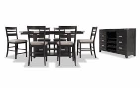 Elevations 8 Piece Counter Set With Server Bobs Com Contemporary Dining Room Sets Counter Set Dining Room Style