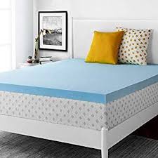 Amazon Com Zinus Night Therapy Memory Foam 4 Inch Pressure Relief Mattress Topper Twin Memory Foam Mattress Topper Cooling Mattress Pad Foam Mattress Topper