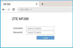 With the help of a web browser (preferably chrome) navigate to the default ip 192.168.1.1. 192 168 1 1 Zte Mf286 Router Login And Password