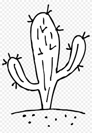 Each image is saved in its own file in both png and jpg format at 300 dpi, rgb color space. Prickly Cactus Coloring Page Free Clip Art Cactus Black And White Free Transparent Png Clipart Images Download