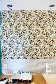 Blue fabric texture fabric removable wallpaper 3398. How To Hang Fabric As Wallpaper Pmq For Two