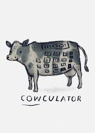 Displate Poster Cowculator Cows Cow Puns Calculator Cowculator Dairy Maths Moo Funny Animals Cute Meme A Animal Puns Funny Cow Puns Animal Posters