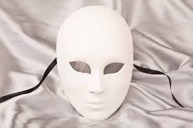 Volto Grezzo Blank White Full Face Masks To Decorate Blank Mask Mask Masquerade Mask