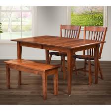 Find tripadvisor traveler reviews of the best santa monica private dining restaurants and search by price, location, and more. Trailway Amish Santa Monica Mission Table And Chair Set With Bench Prime Brothers Furniture Table Chair Set With Bench