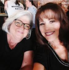 Luncheon group had a great time chatting with friends at Village Bowl.