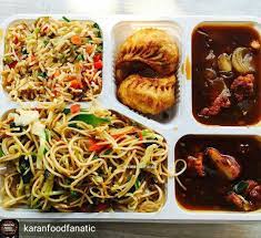 via karanfoodfanatic the best way to get of indian chinese food a thali i opted f recipes garlic sauce for chicken coloriage star wars qui gon jinn