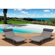 Cavalier Gray Synthetic Wicker Patio Lounge Chair With Gray Cushion 2 Pcs Sam S Club Patio Lounge Chairs Lounge Chair Outdoor Patio Lounge
