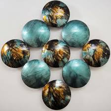 Batrendy arts metal art wall decor teal tree sculptures 3d silver hangings with blue color 5 piece panel nature artwork for guest room 4.8 out of 5 stars 76 $169.00 $ 169. New Contemporary Metal Wall Art Decor Or Sculpture Teal Saturn Metal Wall Art Decor Contemporary Metal Wall Art Metal Wall Art