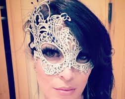 Máscara de mascarada azul cobalto, máscara azul veneciana para mujer,  pedrería MÁS COLORES