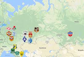 Check primera division 2021 page and find many useful statistics with chart. 2018 Russian Premier League Map Premier League Premier League Soccer Map