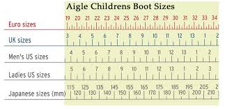 children s shoe sizing chart printable
