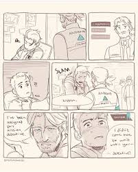 Hannor Reverse Au Art By Badturquoise Instagram Acc Detroit Become Human Connor Detroit Become Human Becoming Human