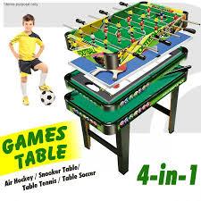 User rating, 1 out of 5 stars with 1 review. 4 In 1 Games Table Air Hockey Pool Foosball Table Soccer Crazy Sales