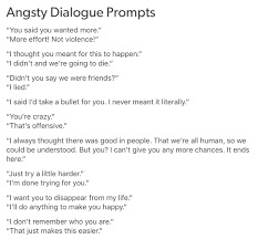 That Second Last One Reminds Me Of Two Of My Characters Shipped Together Who R An Angel And A Demon Writing Dialogue Prompts Book Writing Tips Writing Promps Draw your name as an animal. dialogue prompts book writing tips