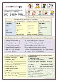 At The Doctor S 1 Vocabulary Vocabulary Worksheets English Activities Vocabulary