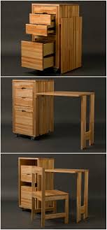 Transforming Cabinet With Hidden Table And Chairs From Claudio Sibille Living In A Shoebox Small Table And Chairs Table And Chairs Transforming Furniture