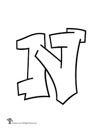 Then, add details to your . Graffiti Capital Letter N Woo Jr Kids Activities Children S Publishing