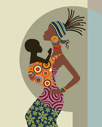 Artwork African Woman Art Black And White Mother And Child Art Black Woman Poster Mums Birthday Gift Etsy Mother And Child Painting African Art Paintings African Art