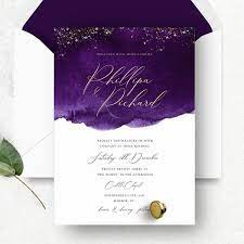 Maybe you would like to learn more about one of these? Purple And Gold Wedding Invitation Template Modern Wedding Invite Printable Wedding Invitation Om 065 Instant Download Editable Gold Wedding Invitations Purple And Gold Wedding Plum Wedding Invitations