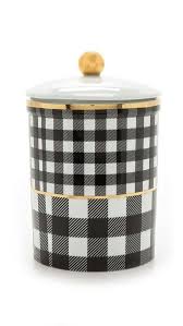 Black And White Checkered Canister Set C Wonder Buffalo Check Cookie Jar Home Decor
