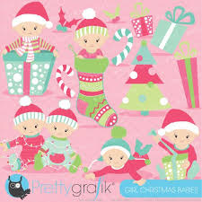 This content for download files be subject to copyright. Buy 20 Get 10 Off Christmas Baby Girl Clipart Commercial Etsy Baby Girl Clipart Christmas Girl Christmas Clipart