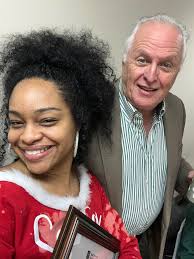 Just graduated from my 6-week MBA class with UGA 🥰 Thank you Drew  Tonsmeire and Dan McCoy for always having my back!!! @uga_sbdc #UGASBDC  #GrowSmart #camicolace #ShoptheLook: Santa Baby Off-Shoulder Fur Crewneck.