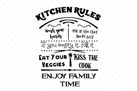 Download Kitchen Rules Sign Svg Cut File By Creative Fabrica Crafts Creative Fabrica PSD Mockup Templates