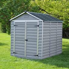 Palram Skylight 6ft X 8ft Plastic Shed Grey Plastic Sheds Shed Garden Shed
