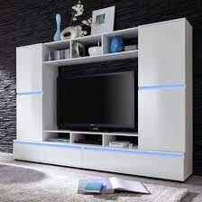 Excellent fit and finisheduardovalwhen i started looking for an entertainment center to place a large tv, and all of our kids video games gear, i looked at many different options. Texas Entertainment Unit In White Gloss Fronts With Led Lighting