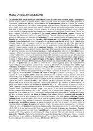 Ho semplicemente registrato la nascita in modo regolare. Marco Tullio Cicerone Vita E Opere Docsity