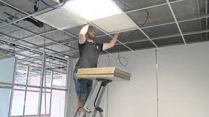 5 panneaux isolant polyuréthane, recticel, l.0.6 x l.1.2 x ep.60 mm, r=2,7. Amenagement Interieur Cloison Bureau Faux Plafond En Idf Costa Entreprise Youtube