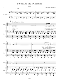 Maybe you would like to learn more about one of these? Butterflies Hurricanes Muse Piano Voice Sheet Music For Piano Piano Piano Voice Download And Print In Pdf Or Midi Free Sheet Music For Butterflies And Hurricanes By Muse Rock