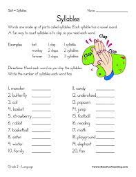 These dots indicate where the word can be broken if it doesn't fit on a line of text. Syllable Worksheet Multisyllabic Words Activities Multisyllabic Words