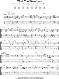 Learn to play guitar by chord / tabs using chord diagrams, transpose the key, watch video lessons and much more. Pink Floyd Wish You Were Here Guitar Tab In G Major Download Print Sku Mn0073591
