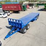 4 Axles 32FT Flatbed Drawbar Trailer for Sale