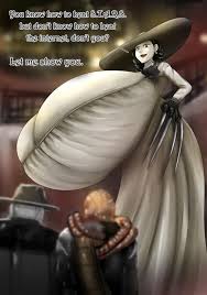 Re8 Lady Dimitrescu Wiki A Community Dedicated To The Women Of Resident Evil Especially Tall Vampire Mother And Her Daughters Moyasira The resident evil village release date is set for may 7, 2021. moyasira