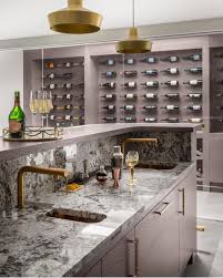 Harriet Hughes Interior Design On Instagram Beautiful Basement Home Bar And Wine Cellar I Love The Brass T Kitchen Interior Home Bar Decor Home Wine Cellars