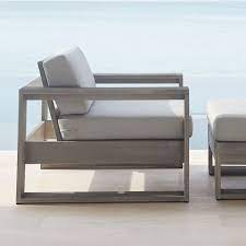 Portside Outdoor 2 Piece Sectional Weathered Gray West Elm Lounge Chair Outdoor Discount Outdoor Furniture Furniture