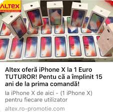 Cu totii ne dorim iphone se pret altex de foarte buna calitate si la pretul corect. ÈeapÄ In Numele Emag Èi Altex Iphone X Cu PreÈ De Un Euro