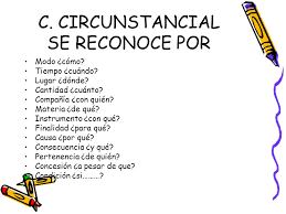 Resultado de imagen para complemento circunstancial de finalidad
