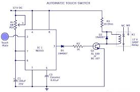 Touchswitch Circuit Is A Type Of Switch That Only Has To Be Touched By An Object To Operate It Is Used In Many Circuit Diagram Electronics Circuit Circuit