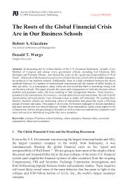 Root insurance offers drivers a promise most others don't: Pdf The Roots Of The Global Financial Crisis Are In Our Business Schools