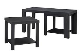 Tile top tables are excellent options when you eat dinner together with the dinner table. Shop Black Living Room Tables Black Tables Table Sets