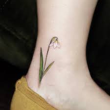 Hannah Kang On Instagram Snowdrop For Cate Thanks Lady Baby Tattoos Tattoos Flower Tattoo Designs