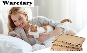 Maybe you would like to learn more about one of these? Amazon Com Waretary Cat Scratching Pads Flat Cat Scratcher Scratching Toy With Catnip Cat Scratcher Lounge Anti Slip 3 Packs Kitchen Dining