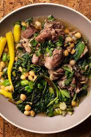 Spring Lamb And Chickpea Stew Recipe Recipe Lamb Stew Recipes Stew Recipes Chickpea Stew