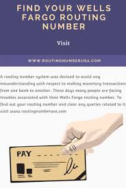 Maybe you would like to learn more about one of these? 14 Wells Fargo Routing Number Ideas Wells Fargo Account Wells Fargo Fargo